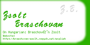 zsolt braschovan business card